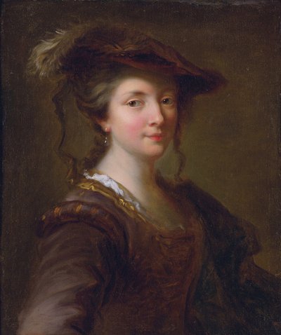 Porträt einer Dame, angeblich Louise Julie de Nesle, Comtesse de Mailly von Jean Alexis Grimou